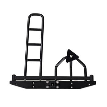 D90 D110  Metal Rear Bumper with Climbing Ladder and Spare Tire Rack.